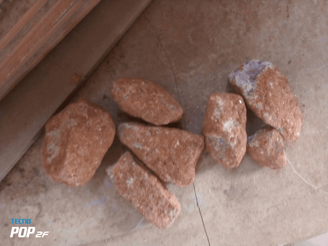 Raw lepidolite mineral ore sample